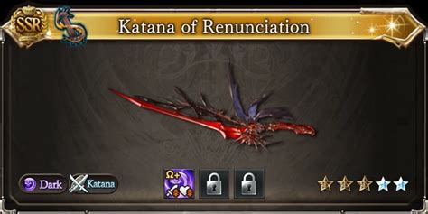 Katana of Renunciation .